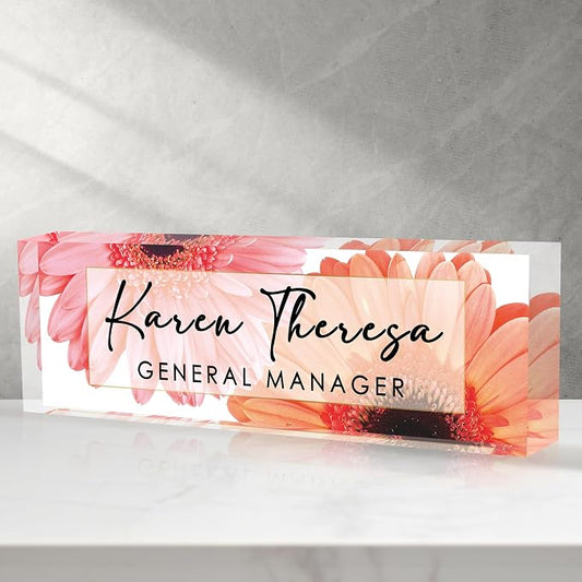 Custom Office Name Plate, Personalized Gifts by Unknown