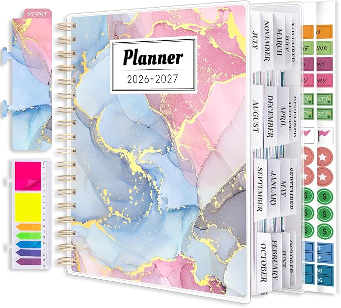 Planner 2026-2027, Large 18 Months Academic Daily Weekly Monthly Planner Yearly by Montcool