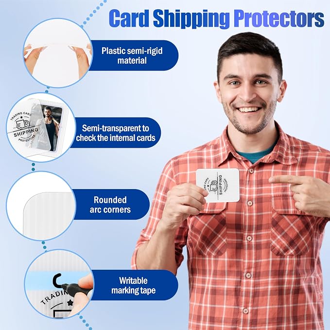 200 Pack Trading Card Shipping Protectors - Image 3