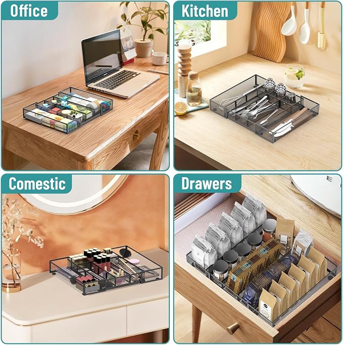 Expandable Desk Drawer Organizer Tray - Image 7