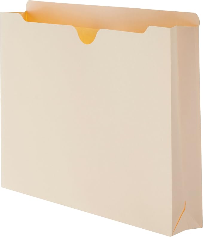 Amazon Basics Reinforced File Jackets, Letter Size, Straight-Cut Tab, 2 Inch by AmazonBasics