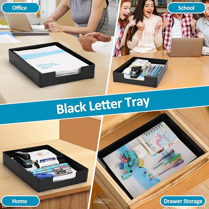 Letter Tray, Desk Organizer Tray, A4 Plastic Paper Tray Organizer - Image 6
