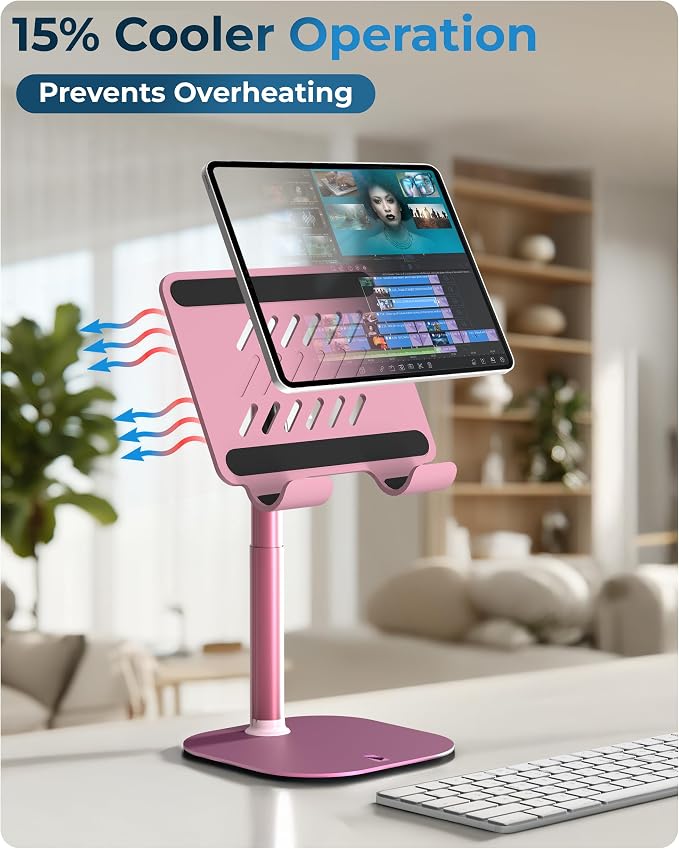 COOPER TabHolder, 7-10" Height Adjustable Tablet Stand, Premium iPad Stand - Image 4