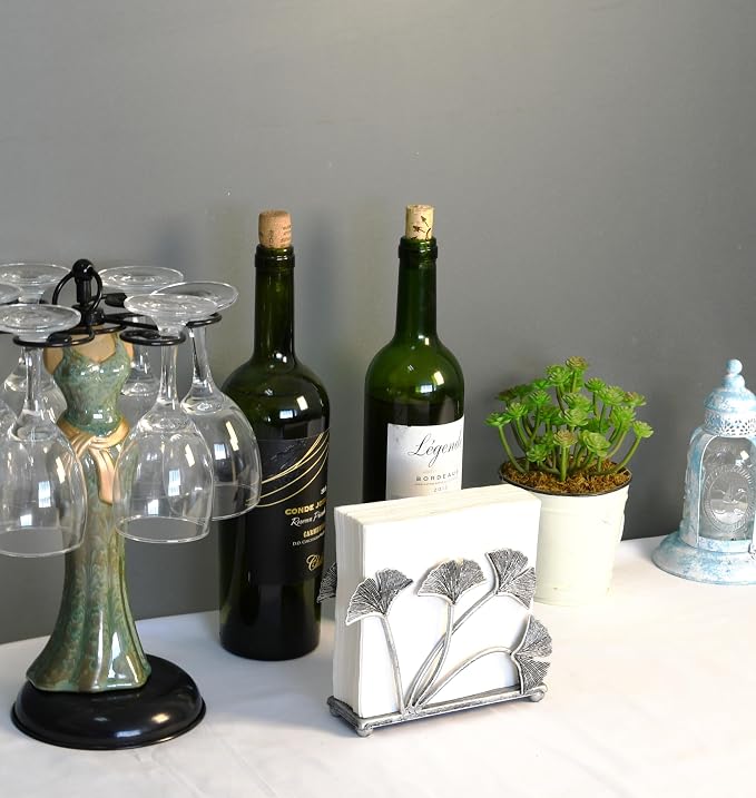 OwlGift Modern Ginkgo Leaves Design Napkin Holder - Image 2