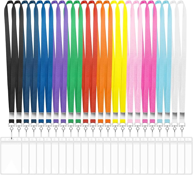 24 Pack Lanyards for ID Badges Cruise Lanyard for Ship Cards by BESARME