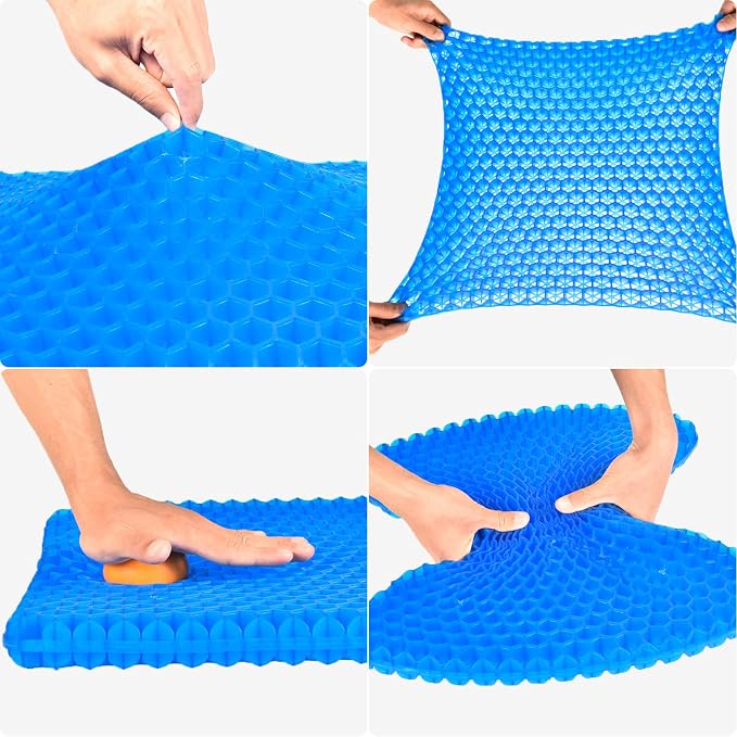 OMCOZY Gel Seat Cushion, Cooling Cushion, Breathable Honeycomb Design Absorbs - Image 3