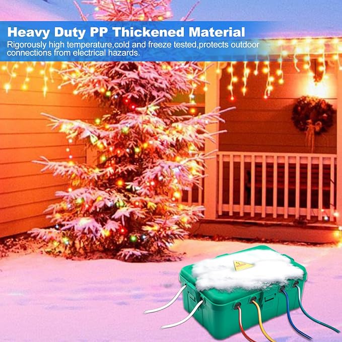 Hrensaw Large Outdoor Electrical Box, IP54 Waterproof Outdoor Outlet Covers - Image 6