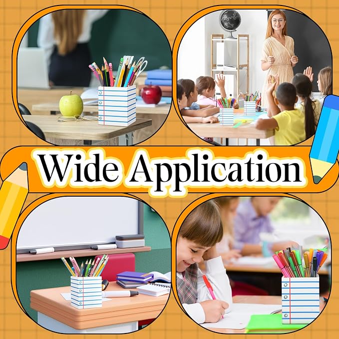 Sherr 2 Pcs Wood Pencil Holder Pen Holder - Image 6
