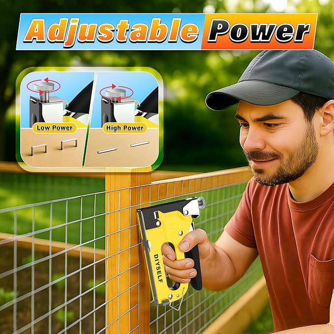 DIYSELF Staple Gun Heavy Duty 4-in-1 Upholstery Staple Gun - Image 2