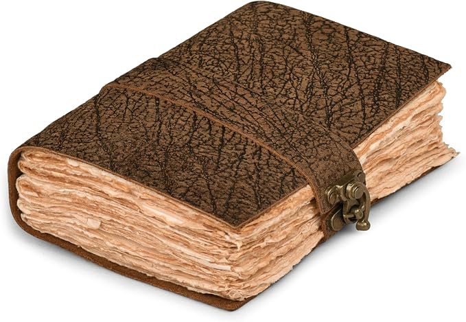 LEATHER VILLAGE Leather Bound Vintage Journal by LeatherVillage