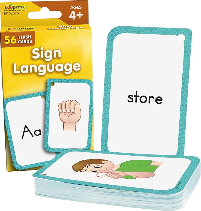 Sign Language Flash Cards by TeacherCreatedResourcesOS