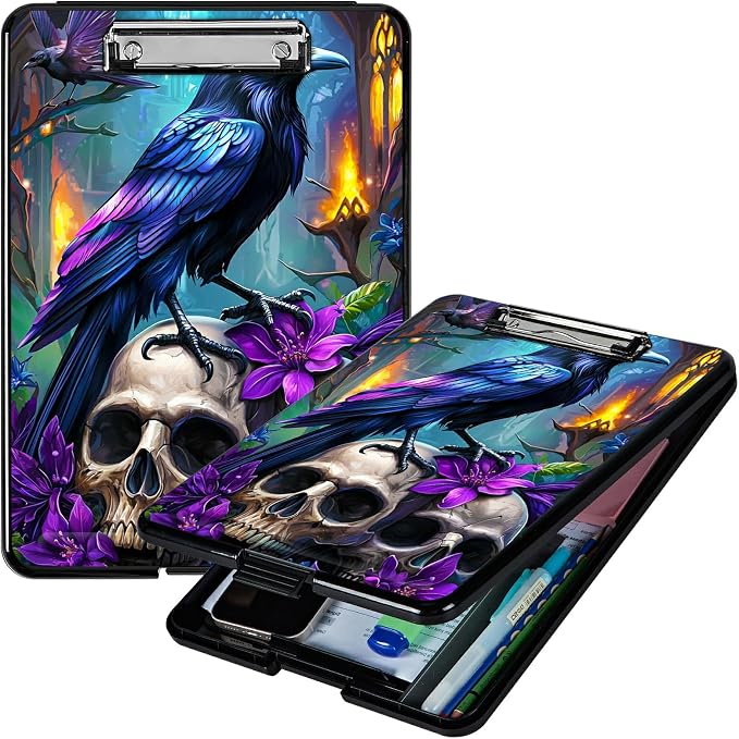 Purple Flower Eagle A4 Clipboard by Unknown