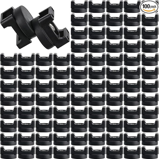 Yookeer 100 Pcs Magnetic Zip Tie Mount Base Black Magnetic Cable Clips Wire by Yookeer