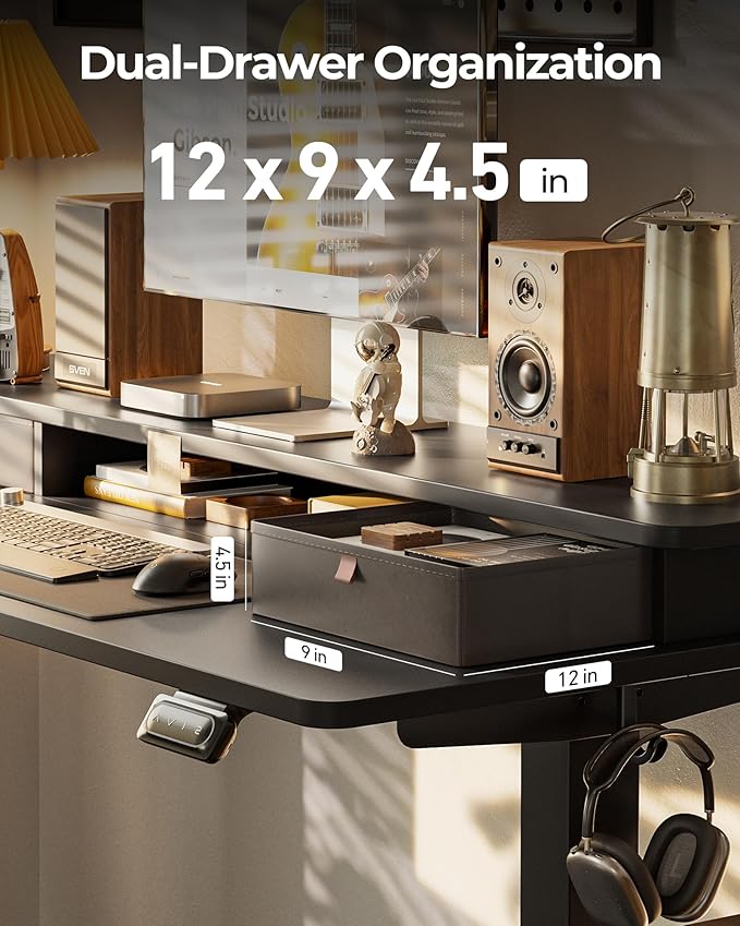 FEZIBO 48 x 24 Inch Height Adjustable Electric Standing Desk - Image 6