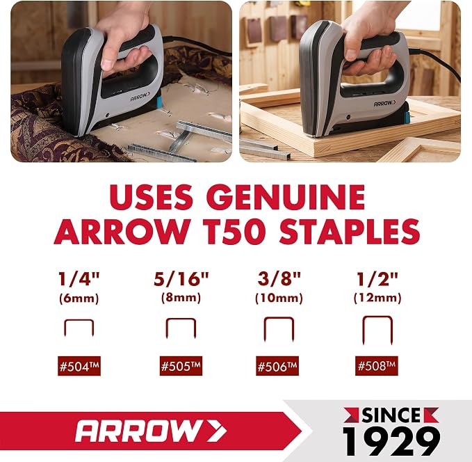 Arrow T50ACD Heavy Duty Corded Electric Staple Gun - Image 4