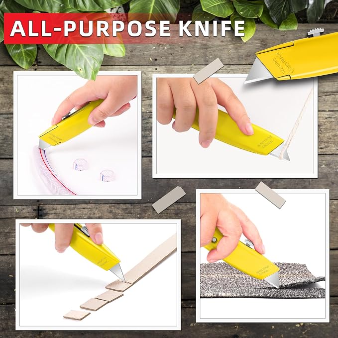 DIYSELF Utility Knife, 20 Pack Heavy Duty Box Cutter Retractable, Box Cutter - Image 4