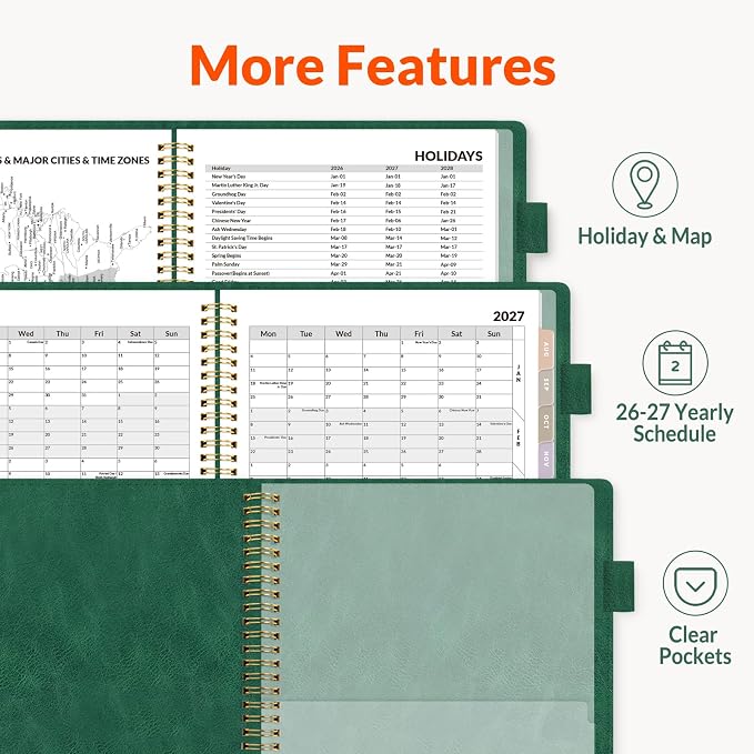 SUNEE 2026-2027 Weekly & Monthly Planner 9"x11.2" - Image 6