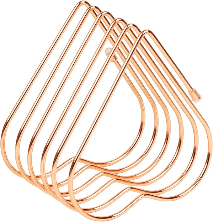Mind Reader Heart-Shaped Desktop File Organizer, 5-Slot Metal Folder Rack - Image 7