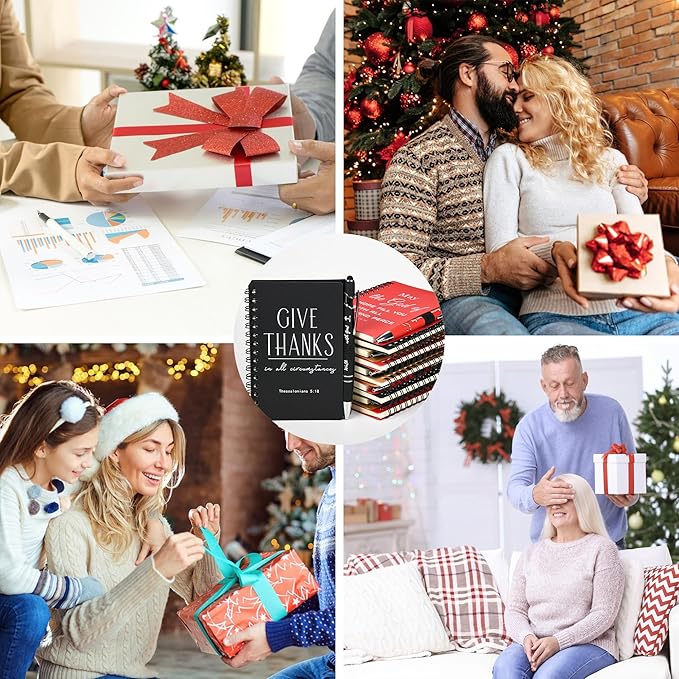 Christian Prayer Journal Spiral Notebooks Bulk with Pens - Small Notepads (4.13”x5.43”) - inspirational Gifts for Women men,Church Members & Bible Study Groups (30 sets multicolor)-DeskLoop Office