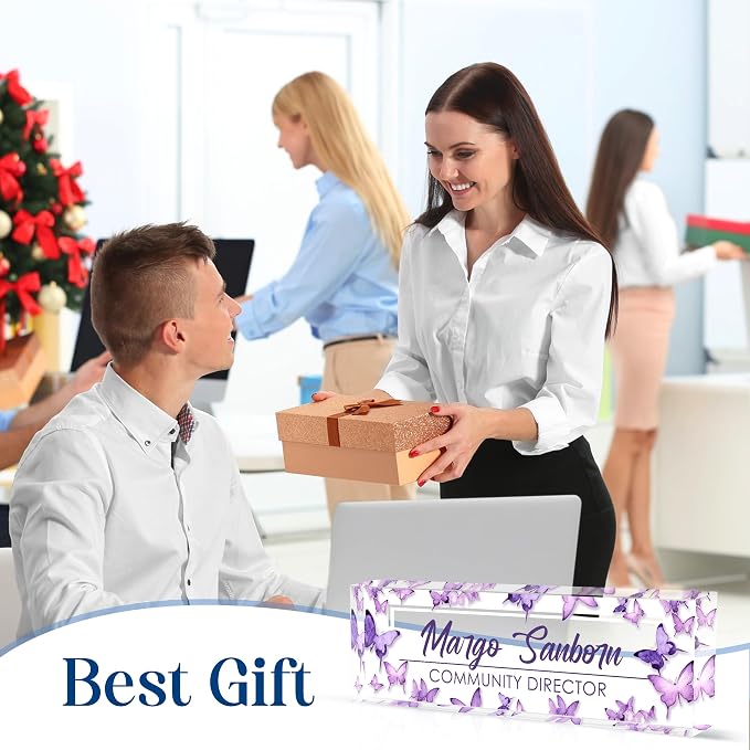Custom Desk Name Plate Personalized, Acrylic Name Plates - Image 5