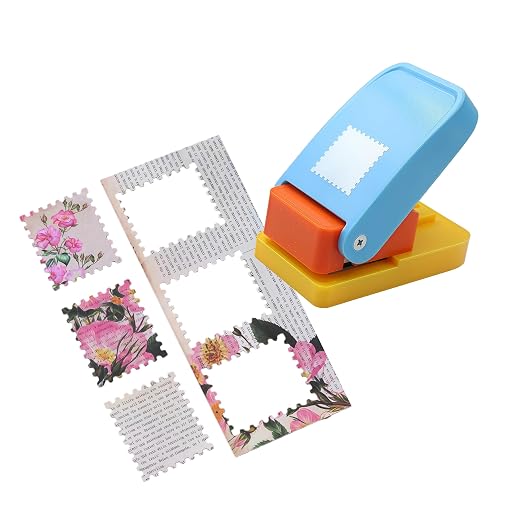 1 inch Ware Square Postage Stamp Punch Craft Lever Punch Handmade Paper Punch - Image 8