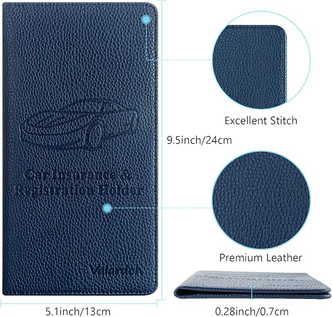 Valardoh Premium Car Registration and Insurance Card Holder, Car Document Holder - Image 4