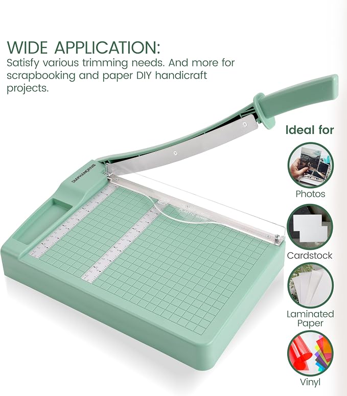 12" Heavy Duty Guillotine Paper Cutter – Professional Paper Trimmer - Image 6