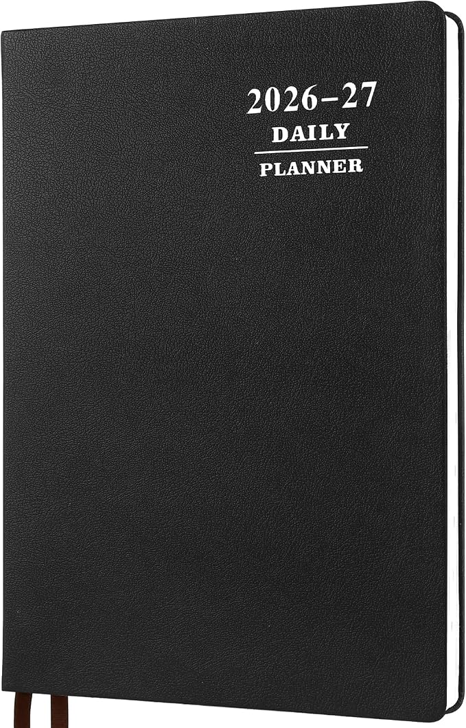 KESOTE Large Daily Planner 2026-2027 Full Page Per Day, Hourly Schedule 8.5" x by Kesote