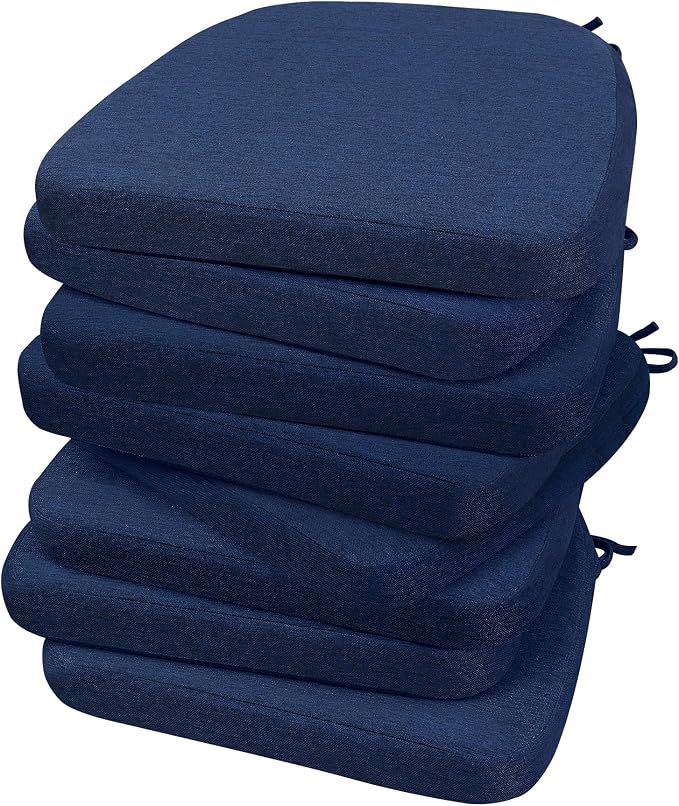 AAAAAcessories D-Shaped Chair Cushions, Machine-Washable Cover by AAAAAcessories