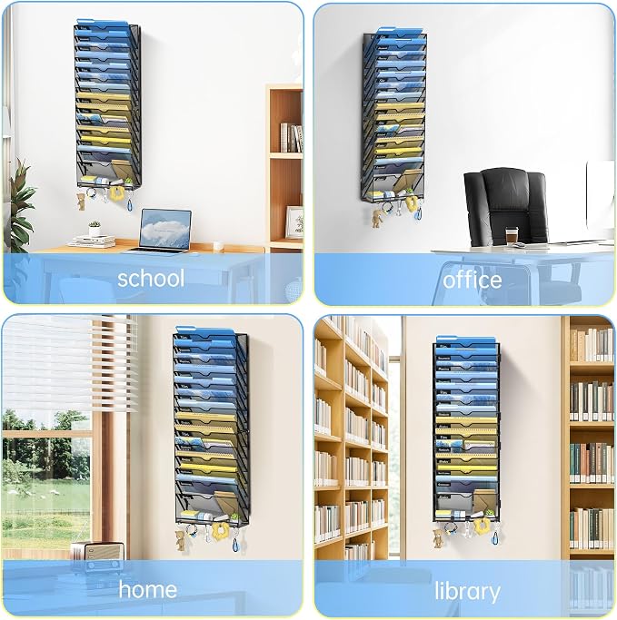 SUPEASY 15 Tier Wall File Organizer - Image 7