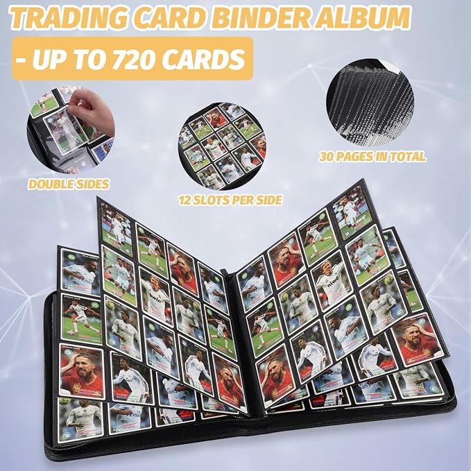 Trading Card Binder, Card Collection Binder Album Folder - Image 5