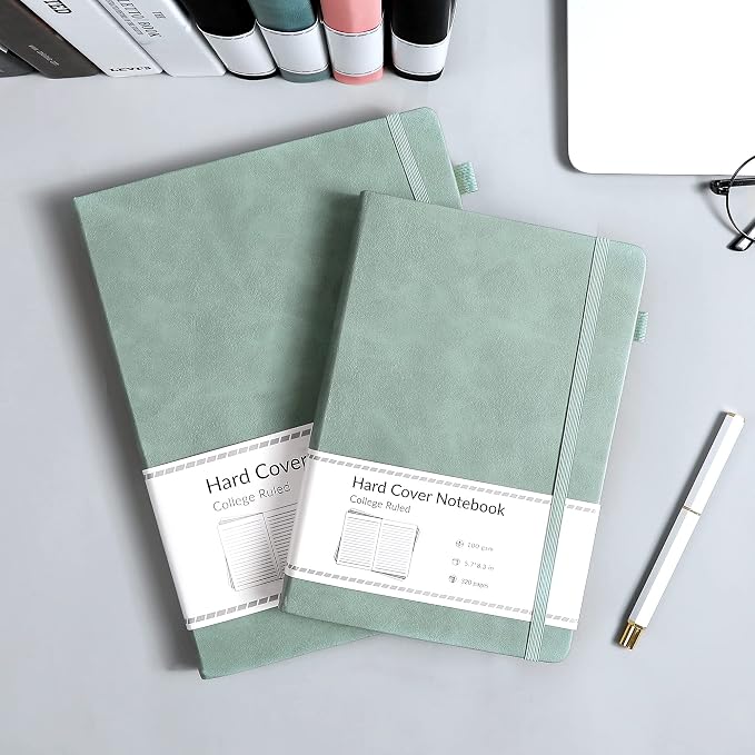 CAGIE Lined Journal Notebook for Women Men 320 Pages 100 Gsm Paper Thick - Image 4