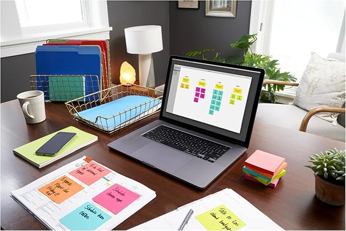 Post-it Mini Notes, 1 3/8 x 1 7/8 in, 24 Pads, America's #1 Favorite Sticky Notes, Poptimistic Post-it Notes, Post-it Notes, Power Pink, Aqua Blue, Vital Orange, Neon Green, Guava Pink-DeskLoop Office