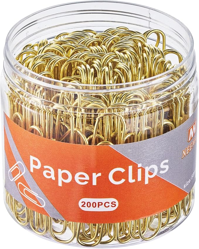 NEEWAY Gold Paper Clips, 2 Inch Jumbo Paperclips, Stylish Gold-Plated Paper Clip - Image 6