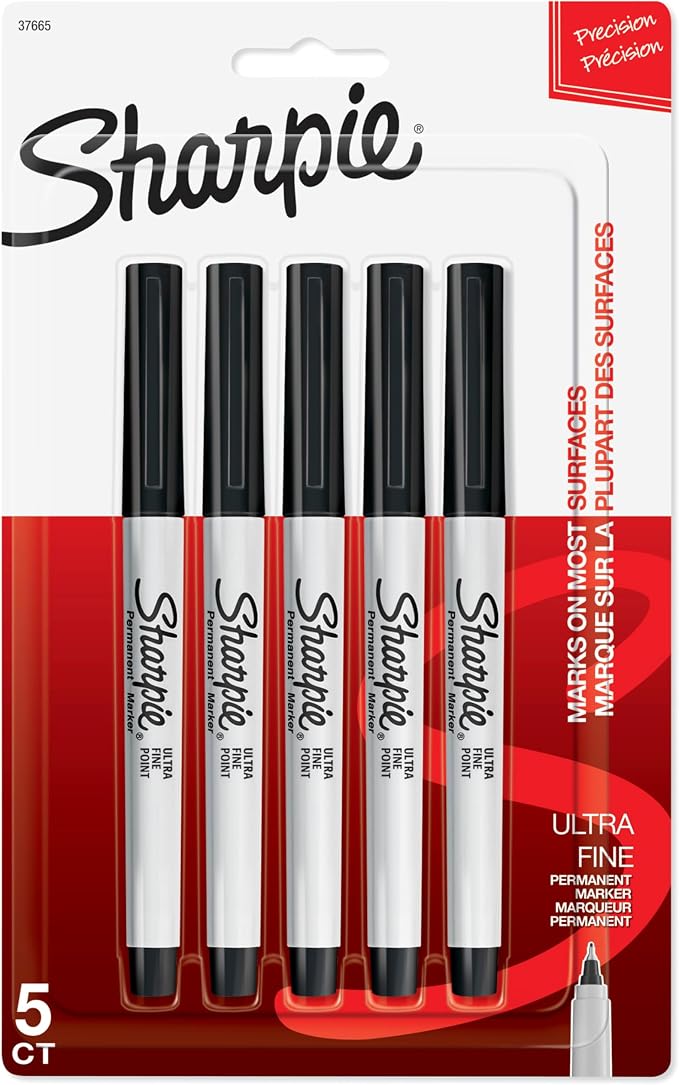 Sharpie Permanent Markers, Ultra Fine Point, Office Supplies by Unknown