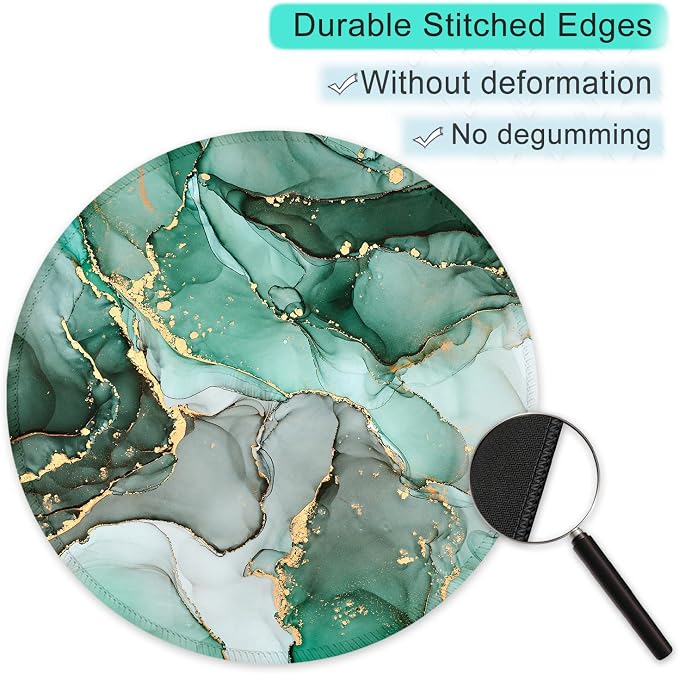 ITNRSIIET Round Mouse Pad with Stitched Edge Premium-Textured Waterproof - Image 5