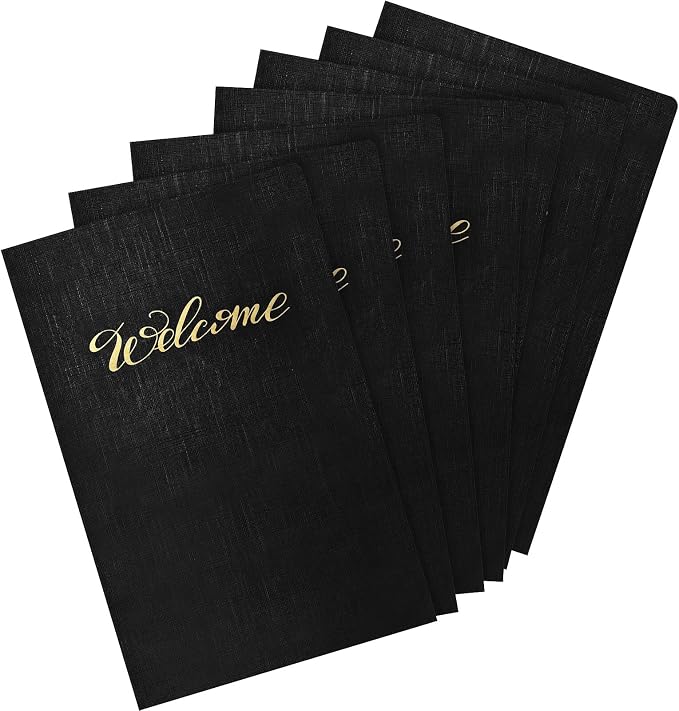 Affrolling 50 Pack 6 x 9 Inch Welcome Pocket Folders Church Visitor Welcome by Affrolling
