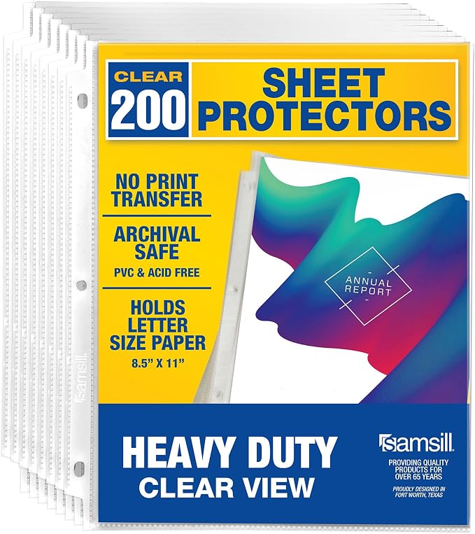 Samsill Heavy Duty Sheet Protectors by Samsill