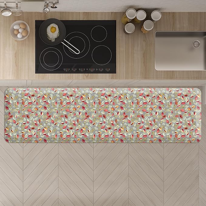 GelPro Anti-Fatigue Designer Comfort Kitchen Floor Mat Orchard Sultry Grey 20x72-DeskLoop Office