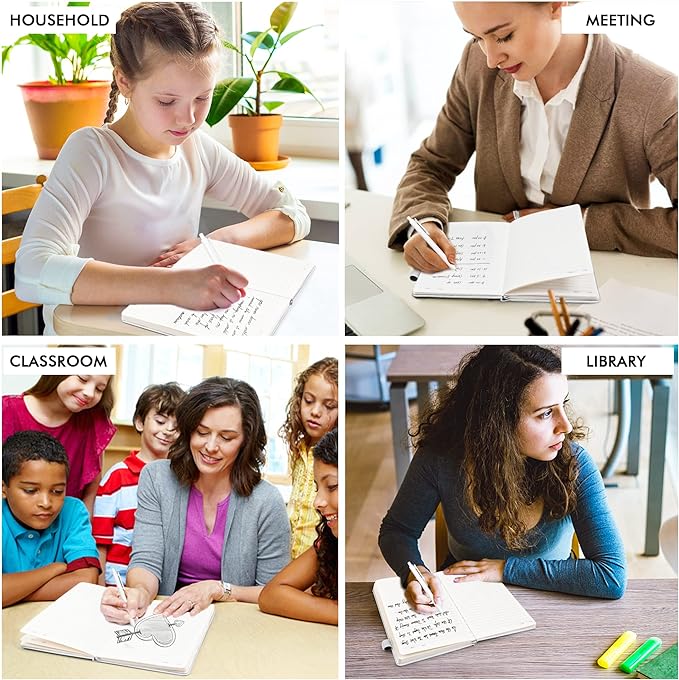feela 5 Pack Notebooks Journals Bulk, Hardcover Notebook Classic Ruled Lined - Image 7