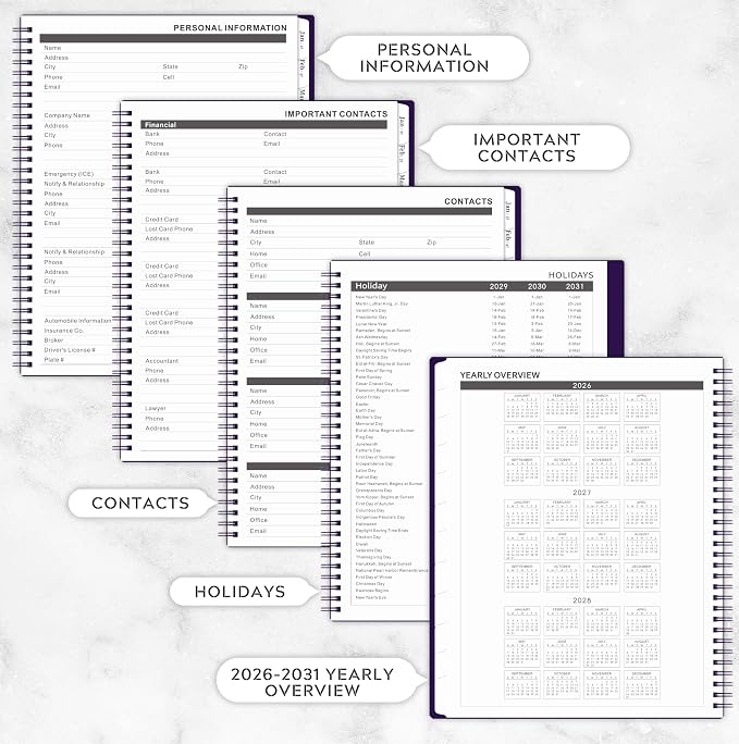 2026-2031 Monthly Planner/Monthly Calendar - Image 4
