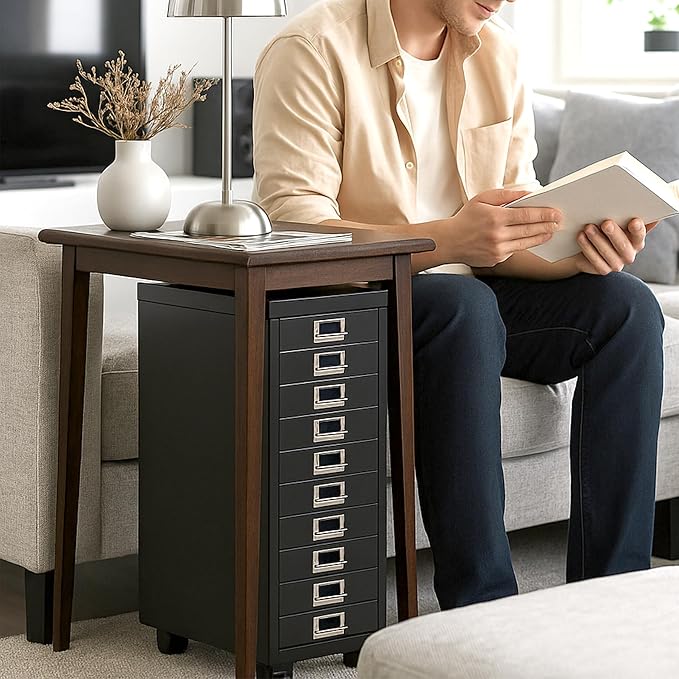 File Cabinet Mini 10 Tier Metal File Organizer Document Organizer - Image 5