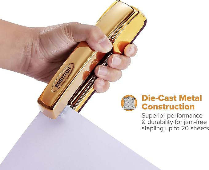 Bostitch Office Professional Metal Executive Stapler, 20 Sheet Capacity - Image 4