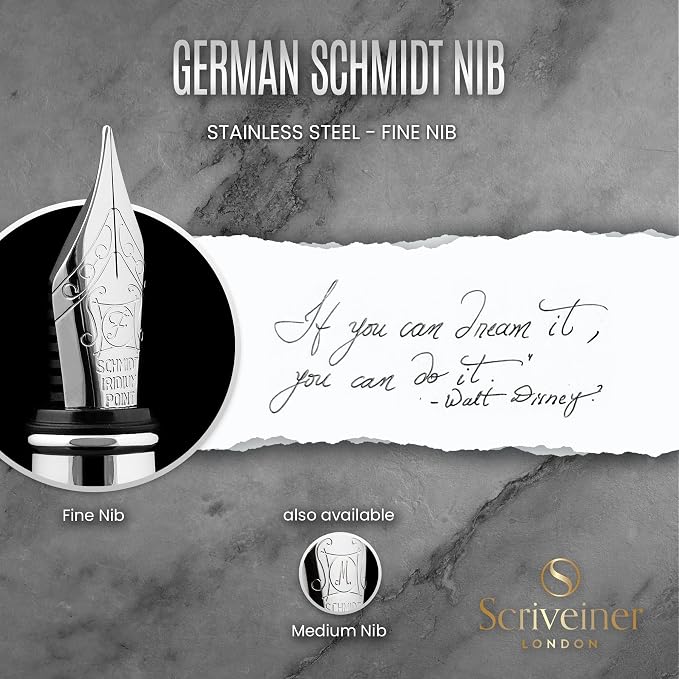 Scriveiner Stainless Steel Fountain Pen - Image 5