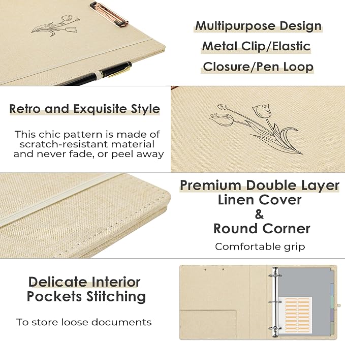 EYROZILL 3 Ring Binder 2 Inch, Binder - Image 4