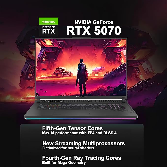 ASUS ROG Strix G18 G814 Gaming Laptop 18" 2.5k 240Hz AMD 16-core Ryzen 9 9955HX - Image 5