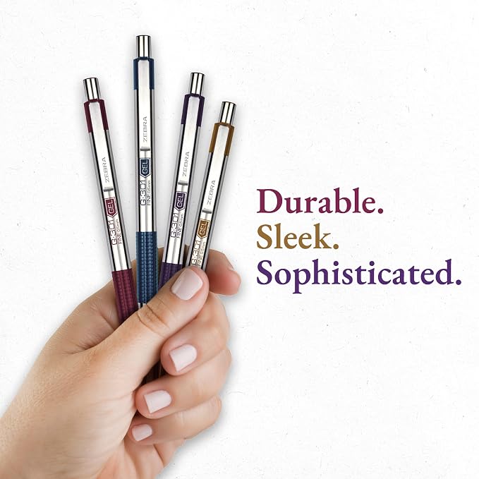 Zebra Pen G-301 Signature Series Retractable Gel Pen, 0.5mm Fine Point - Image 2