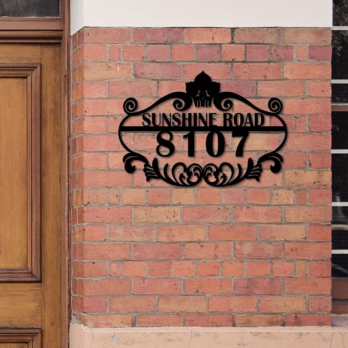 Personalized Vintage Styling Metal House Numbers - Image 2