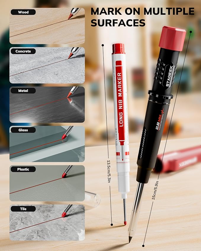 STAGEEK 3 Pack Carpenter Pencils - Image 2
