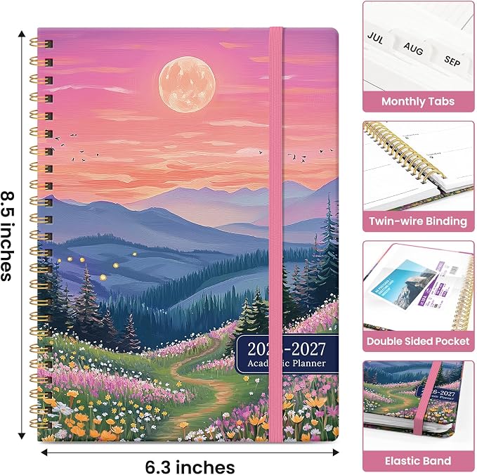 Planner 2026-2027, Academic Monthly and Weekly Calendar Planner - Image 4